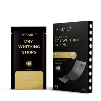 Teeth Whitening Kit with Dry and Wet Strips, Removes Stains and Tartar - 8