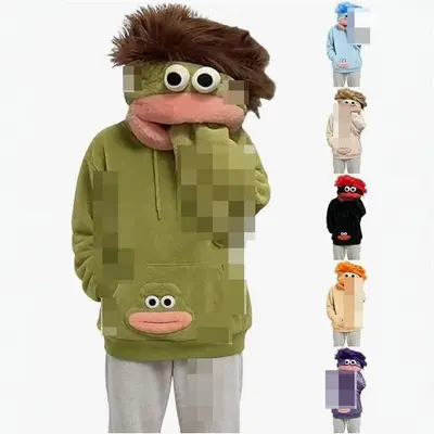 Uzun Tüylü Canavar Tulum Pijama, Mercan Polar, Cadılar Bayramı