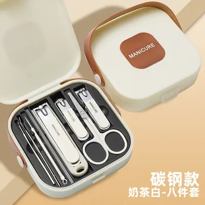 Edelstahl-Nagelpflege-Set mit Tasche - 13