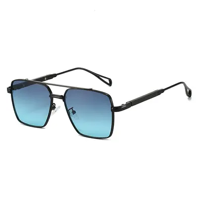 Quadratische Herrensonnenbrille aus Metall mit Doppelsteg - 8