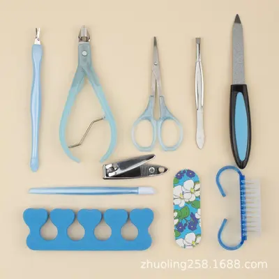 Maniküre-Set, 10-teilig, Nagelfeile und Polierwerkzeuge - 6