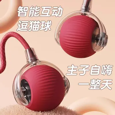 Automatic Electric Rolling Cat Toy Ball with Interactive Play - 2