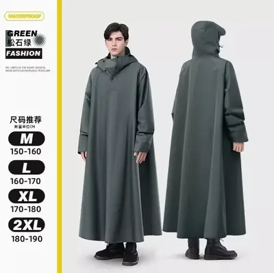 Electric Vehicle Raincoat, Long Full-Body, Split-Type Poncho - 8