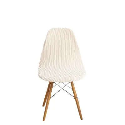 Amazon Kalın Mısır Kadifesi Eames Kabuk Sandalye Kılıfı Toz Geçirmez Aşınmaya Dayanıklı Granül Polar Kavisli Kulüp Sandalye Kılıfı - 6