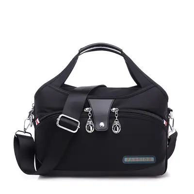 Women's Lightweight Oxford Cloth Tote Bag, Large Capacity, Crossbody Strap - 6