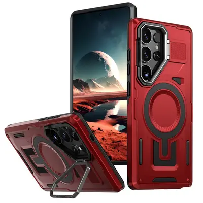 Magnetic Stand Shockproof Protective Case for Samsung S25 Ultra - 10