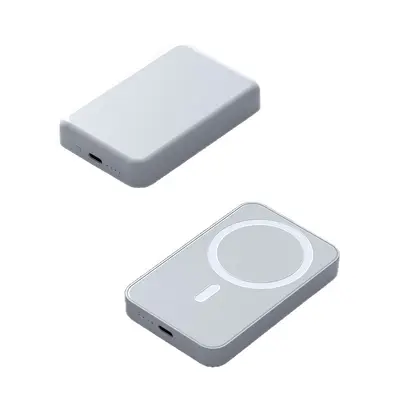 Manyetik Çekişli Kablosuz Hızlı Şarj İnce Taşınabilir Güç Kaynağı MagSafe Apple Uyumlu Manyetik Şarj Cihazı Özelleştirilebilir