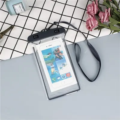 Mobile phone waterproof bag IPX8 level with touchscreen for swimming - 12