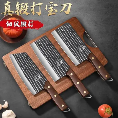 Tattoo Stainless Steel Kitchen Knife Set Chef - 5