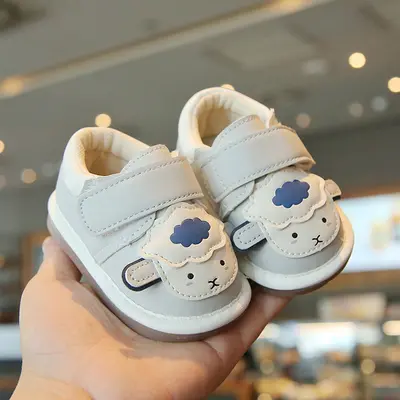 Soft Sole Cartoon Baby Walking Shoes, Ages 0-2, Anti-Slip