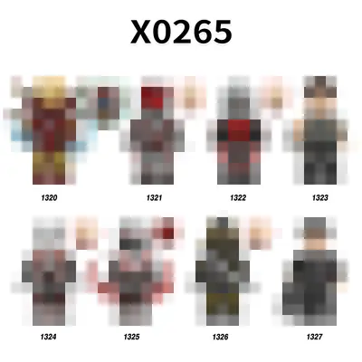 Bausteinfiguren-Set X0265, Mischbeutel, XH1320-1327
