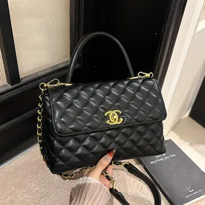 Women's Diamond-Quilted Chain Shoulder Crossbody Bag - 7