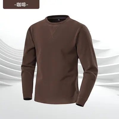 Men's Fleece-Lined Oxford Fleece Sweatshirt, Winter Model PY41-P36
