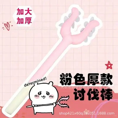 Soft Plush Cat Teaser Wand with Fork Tip for Training and Play - 7