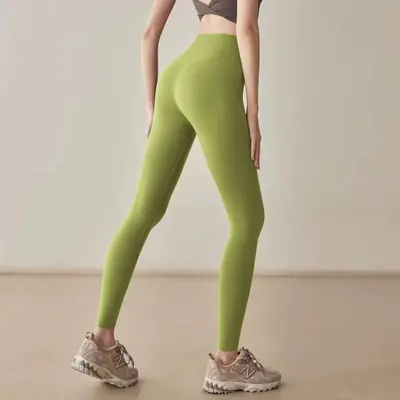 Damen Yoga-Leggings Hochbund Po-Push-up Anti-Rollrand - 8