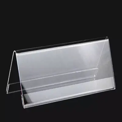 Acrylic Triangle Table Card, V-Shaped Conference Seat Card - 5