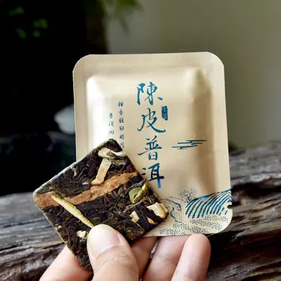 Chenpi-Pu'er-Reifetee, kleiner Teekuchen aus Yunnan - 8