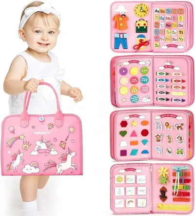 Felt Dressing Board Educational Toy, Children's Early Learning Busy Board - 9