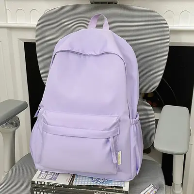 Korean Style Large Capacity Minimalist Backpack, Unisex - 9