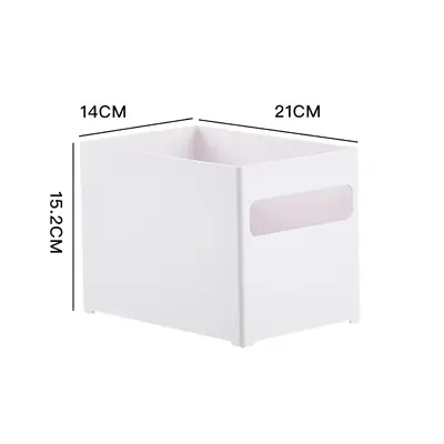 Japanischer Küchenschrank Aufbewahrungsschublade für verschiedene Gegenstände Kunststoff-Organizer-Box Kosmetik-Masken-Aufbewahrungsbox mit aufrechtem Öffnungswinkel - 10