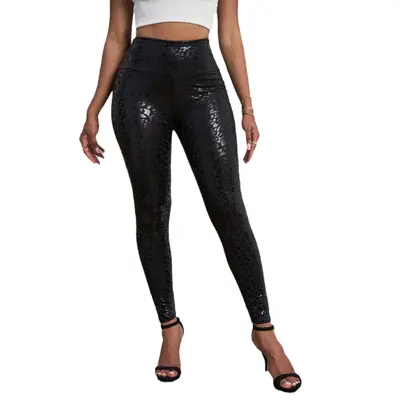 Luoshi New Style European and American Trendy Bare-Leg Slim Leggings, Amazon Women's Clothing Foreign Trade Fashion Pencil Yoga - 6