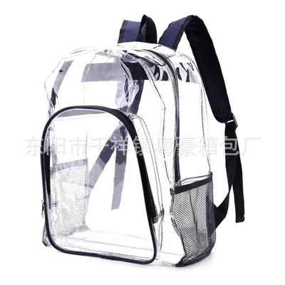 Transparent PVC Student Backpack, Customizable Color - 6