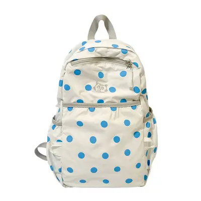Women's Polka Dot Minimalist Backpack for Work and School - 6