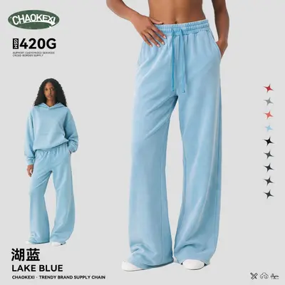 Herren Baumwoll-Sweatpants, 420G Schwergewicht, Weite Passform - 11