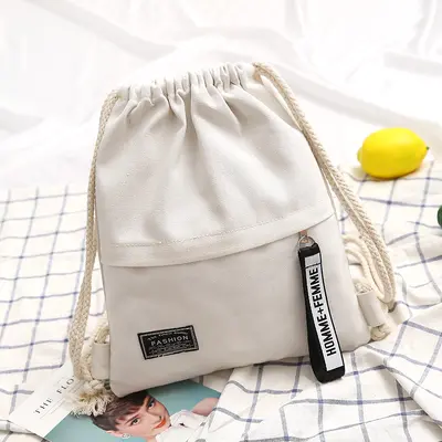 Women's Gathered Canvas Backpack, Lightweight, for School and Classroom - 6