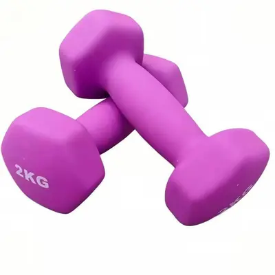 Kadınlar, yoga, fitness, ev egzersiz ekipmanları, çocuklar, erkekler için dökme demir altıgen plastik kaplı dambıl seti. - 10