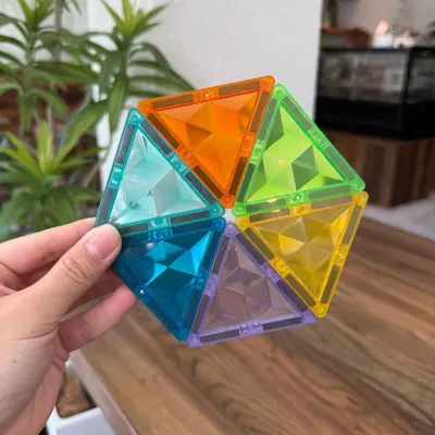 Renkli Pencere Manyetik Parça Yedek Set 7,5 cm, 3-6 Yaş Eğitici Oyuncak - 8