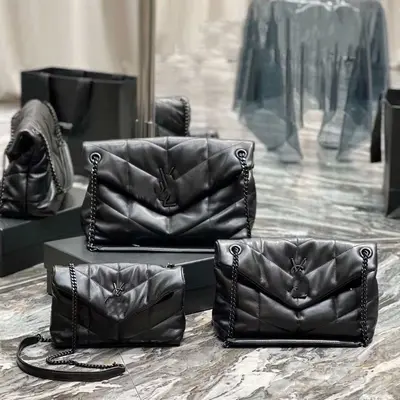 Diamond-Quilted Chain Women's Crossbody Messenger Bag - 4