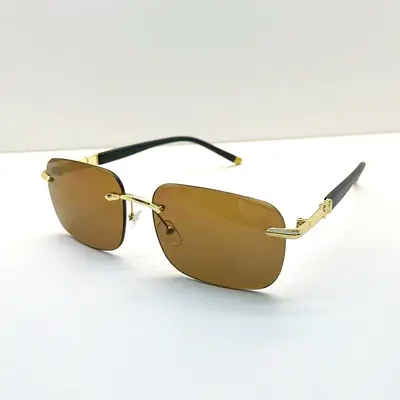 Frameless Cut-Edge UV Protection Men's Sunglasses Premium Look - 9