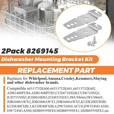 Dishwasher Bracket 8269145, 1 Set - 3