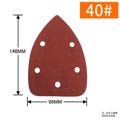 Triangular Sandpaper 140x90 mm, 5-Hole, Self-Adhesive - 7