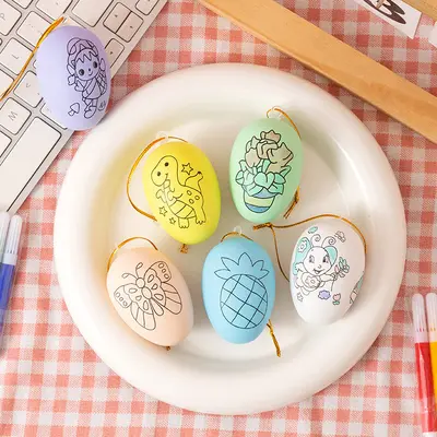 Easter Kids DIY Hand-Painted Egg Coloring Set, Educational Gift for Primary School Childre - 10