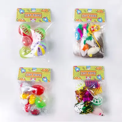 Interactive Cat Toy Set with Scratch Ball and Mouse - 1