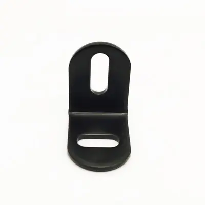 Thickened 90-Degree Black Iron Corner Bracket, L-Shaped Shelf Connector