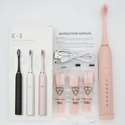 Rechargeable Sonic Electric Toothbrush, Soft Bristles, Adults and Children - 9
