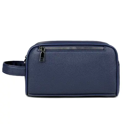 Men's Business Clutch Bag, Soft Leather, Large Capacity with Phone and Wallet Compartments - 6