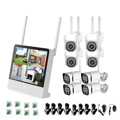 Outdoor wireless security camera kit, night vision, WiFi - 7