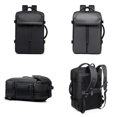Expandable Men's Business Backpack with Laptop Compartment, Multifunctional - 6