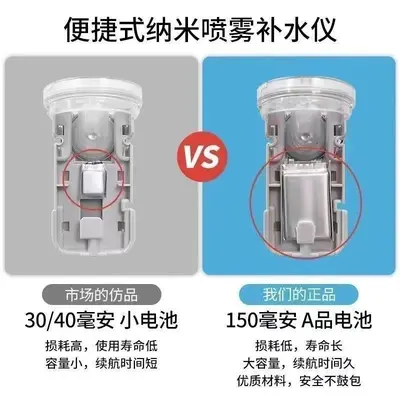 纳米喷雾补水仪便携迷你面部保湿USB充电消毒雾化加湿器跨境批发