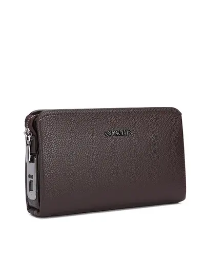 Herren-Handtasche mit Fingerabdruckschloss, großes Fassungsvermögen, diebstahlsicher - 6