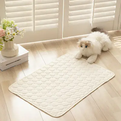 防滑猫垫四季通用小狗猫咪凉席睡觉隔尿垫宠物通用纯色防潮宠物垫 - 8