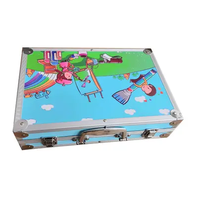 145-piece double-layer aluminum box children's paint brush art set watercolor pencil colored pencil art supplies paint brush direct sales - 12