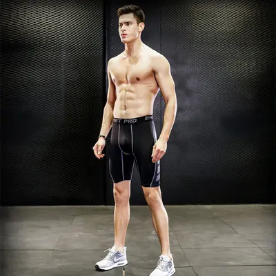 Men's Quick-Dry High-Stretch Compression Running Tights - 4