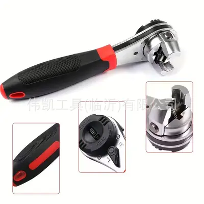 Ayarlanabilir Cırcırlı Açık Uçlu Anahtar 6-22 mm Çok Fonksiyonlu El Aleti