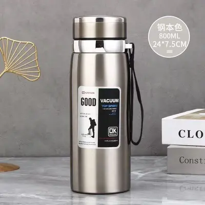 Large Capacity Stainless Steel Insulated Thermos Bottle, Portable, for Car and Office - 4