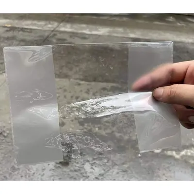 Pvc buzlu şeffaf Kore pasaportu pasaport kapağı hazır belge kapağı su geçirmez buzlu seyahat çok fonksiyonlu klip üreticisi - 9